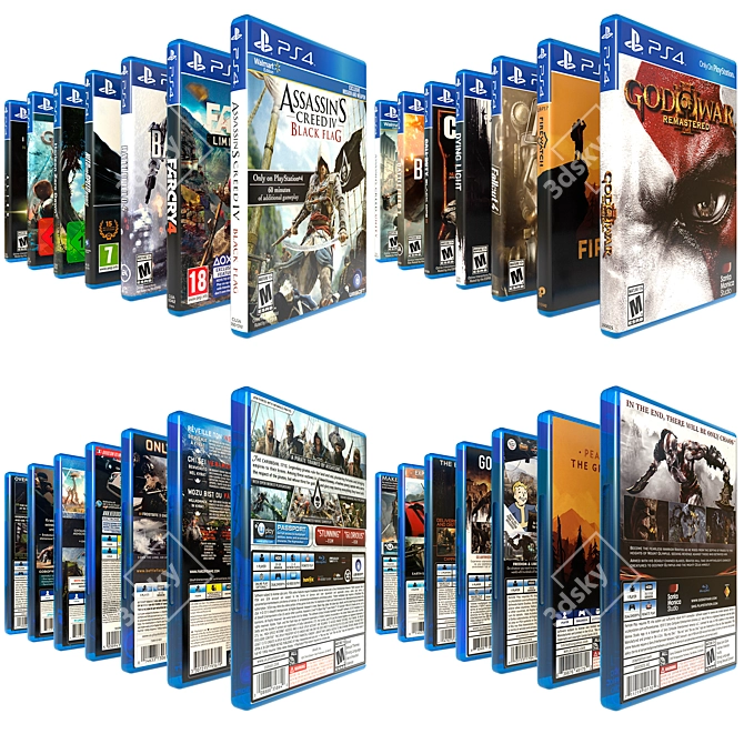 PS4 Games Collection: Vol. 1 3D model image 1