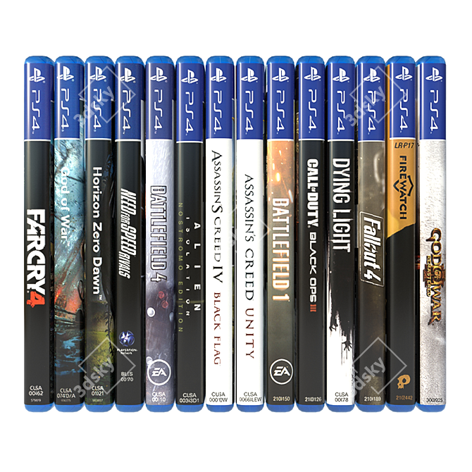 PS4 Games Collection: Vol. 1 3D model image 2