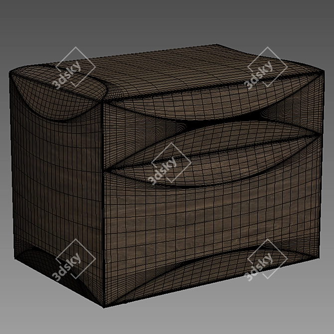 Elegant Bedside Table by Gruppo Tomasella 3D model image 2