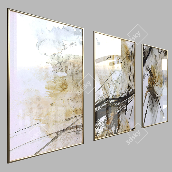 Contemporary Canvas Art 900x600 3D model image 2