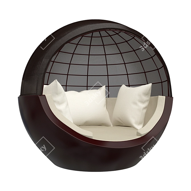 Lunar Bliss: Ulm Moon Daybed 3D model image 1