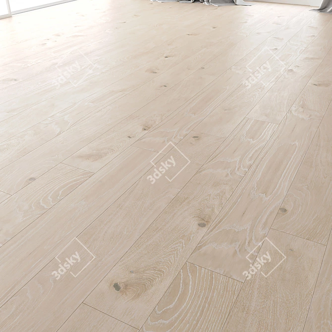 Premium Wood Floor Set - Variety of Styles 3D model image 2