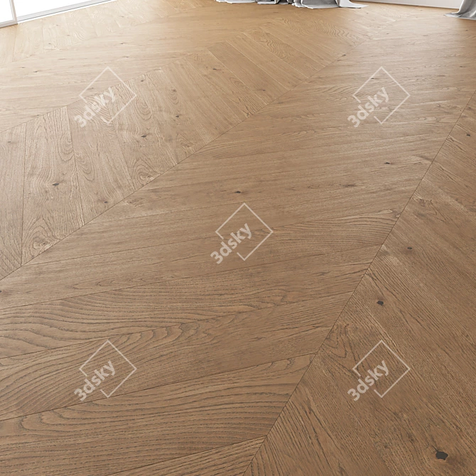 Premium Wood Floor Set - Variety of Styles 3D model image 3