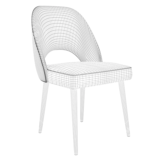 Elegant Scala Chair: Hotel & Restaurant Essential 3D model image 5