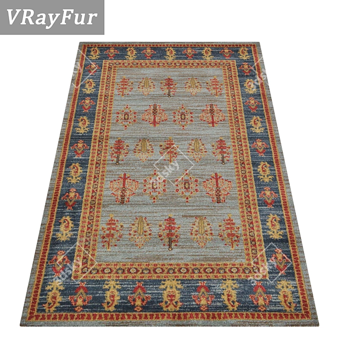 Versatile Set of High-Quality Carpets 3D model image 2