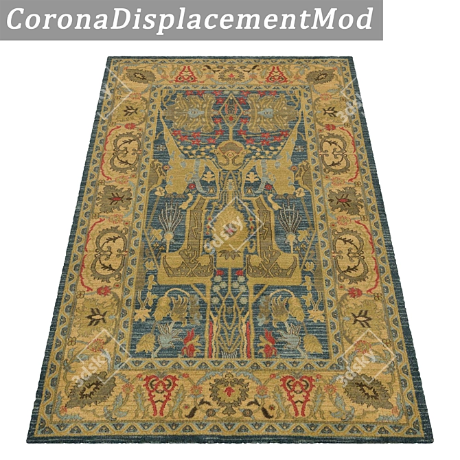 Versatile Set of High-Quality Carpets 3D model image 4