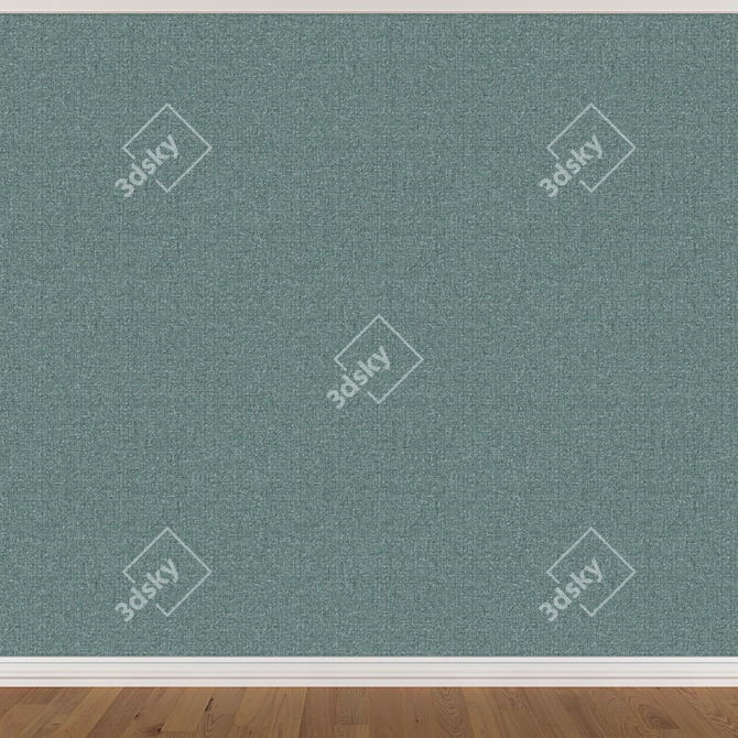 Seamless Wallpaper Set: 3 Colors 3D model image 3