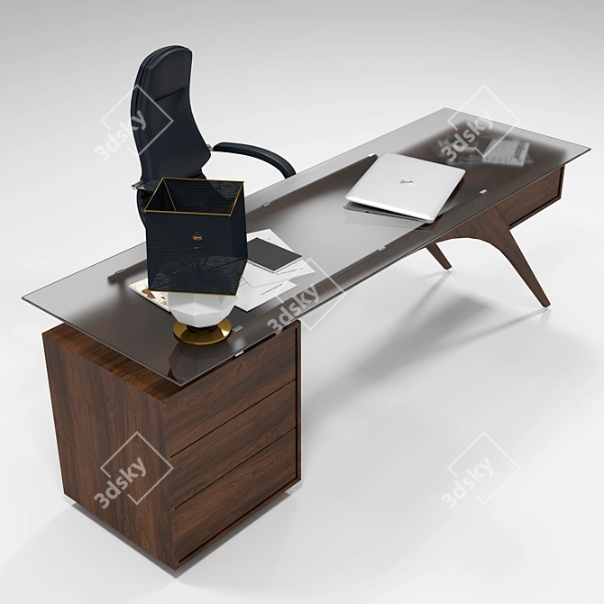 Modern Home and Office Table 3D model image 5