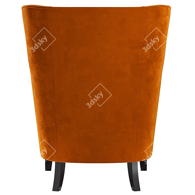 Contemporary Campo Armchair 3D model image 4