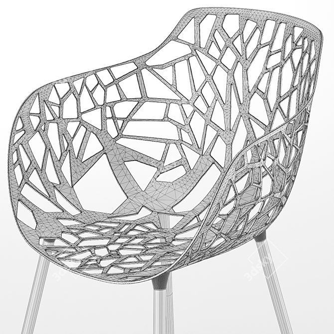 Quick Forest Dining Armchair 3D model image 2