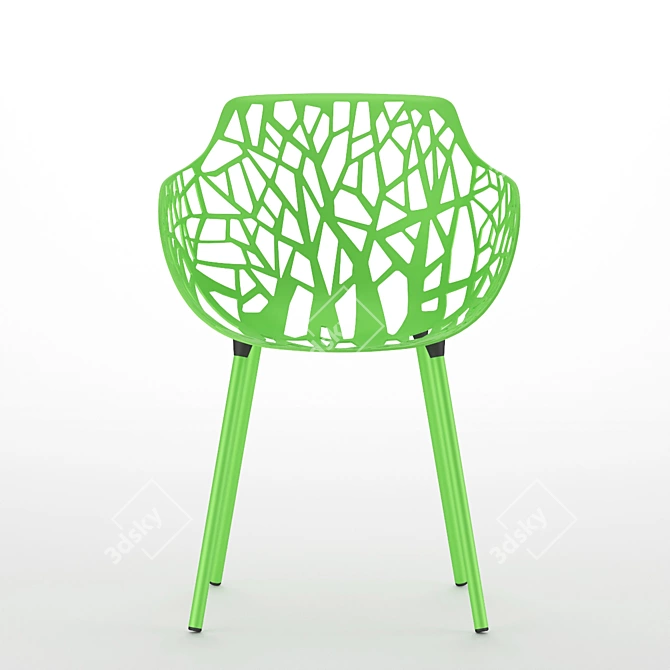 Quick Forest Dining Armchair 3D model image 4