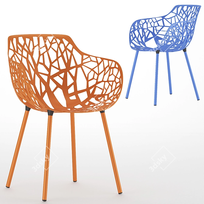 Quick Forest Dining Armchair 3D model image 5