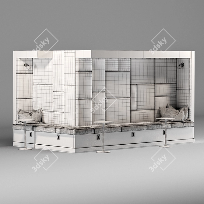 6 Seating Restaurant & Office Lobby Set 3D model image 4