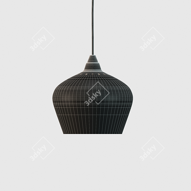 Stylish Metal Pendant: COHEN 3D model image 2