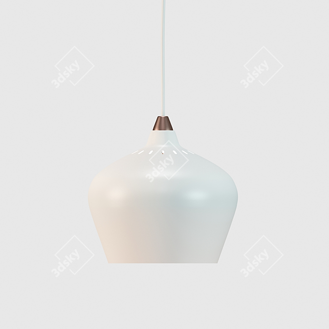 Stylish Metal Pendant: COHEN 3D model image 3