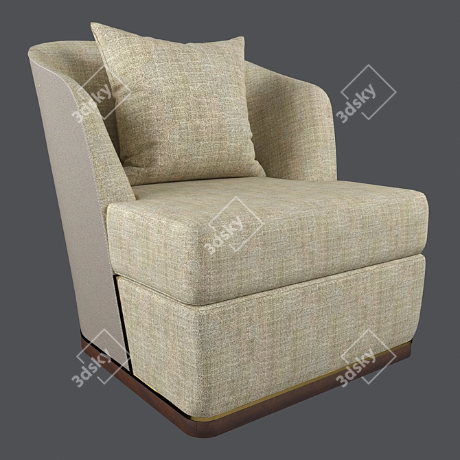 Michael Aster Accent Chair 3D model image 6