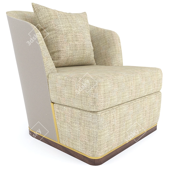 Michael Aster Accent Chair 3D model image 7