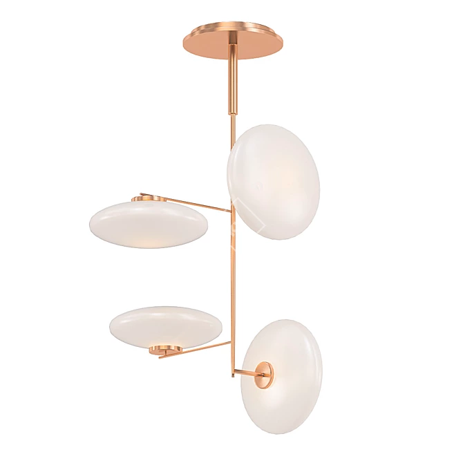 Elegant Penta Mami Overhead Lamp 3D model image 1