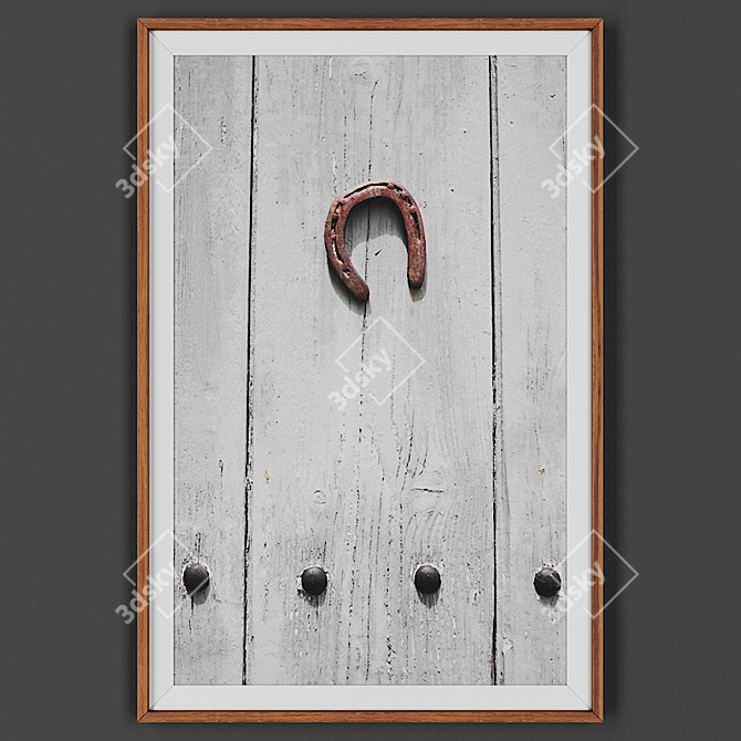 Wooden Framed Picture 3D model image 1