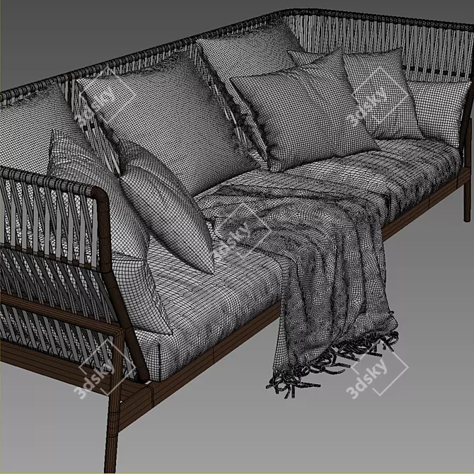 Piper 103 Sofa by Roda - Modern and Stylish 3D model image 2