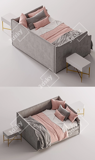 Stylish ANNIKA Daybed For Comfortable Lounging 3D model image 3