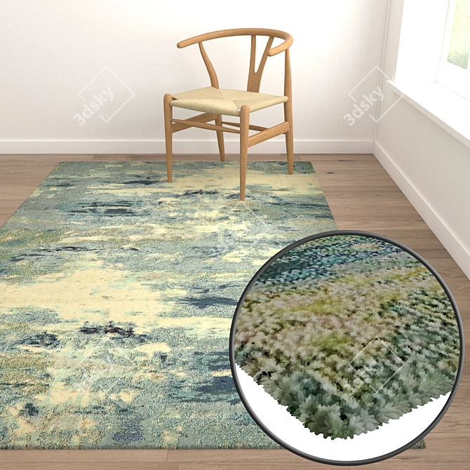 Luxury Carpet Set 3D 3D model image 5