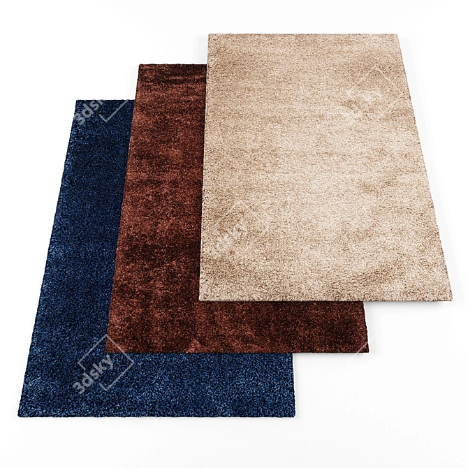 High-Res Rugs Bundle - 9 Textures 3D model image 1