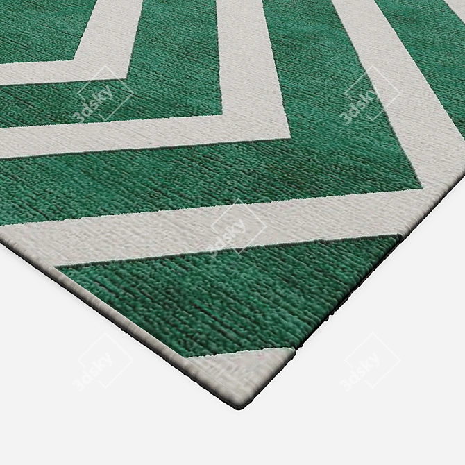 Stylish Interior Rugs 3D model image 2