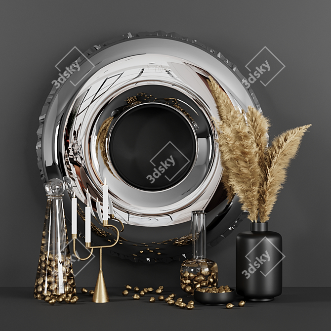 Stylish Decor Set 3D model image 7