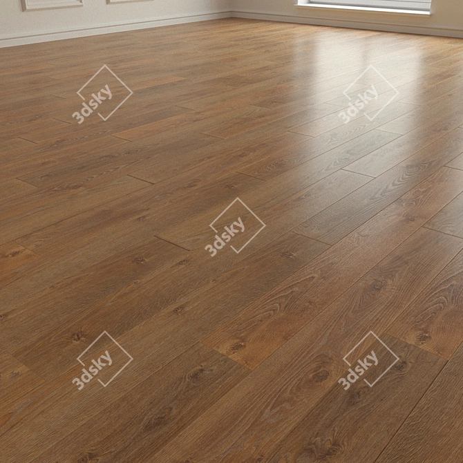 Laminated Oak Parquet 195 3D model image 2