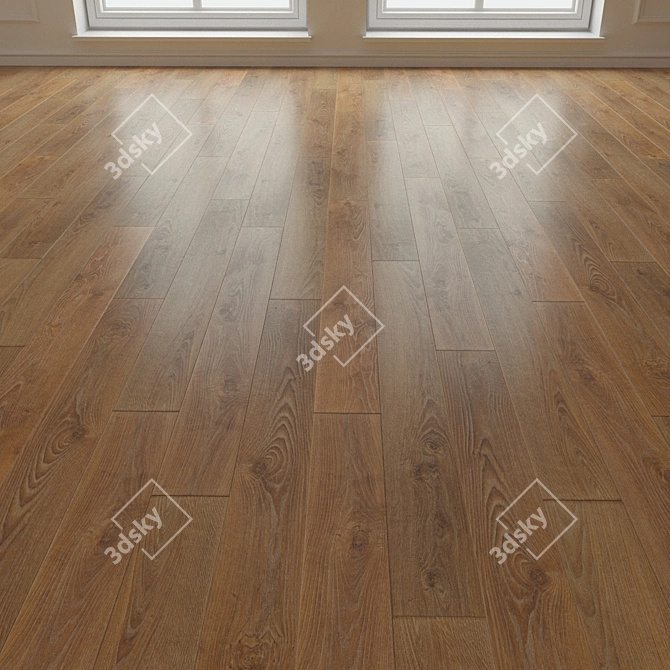 Laminated Oak Parquet 195 3D model image 3