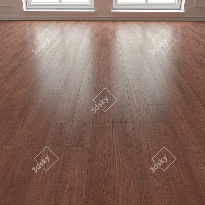 Jatoba Parquet Flooring: High-Quality Laminate for Stunning Interiors 3D model image 3