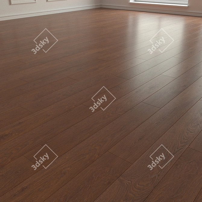 Oak Avignon Beige Laminate Parquet 3D model image 2