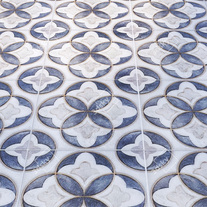 Floral Tile: 2015 Version 3D model image 2