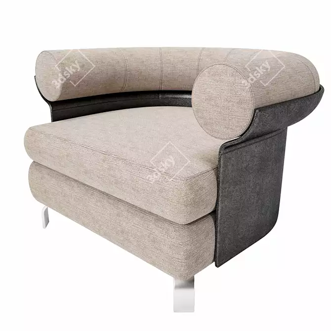 Modern Comfort Armchair 3D model image 2