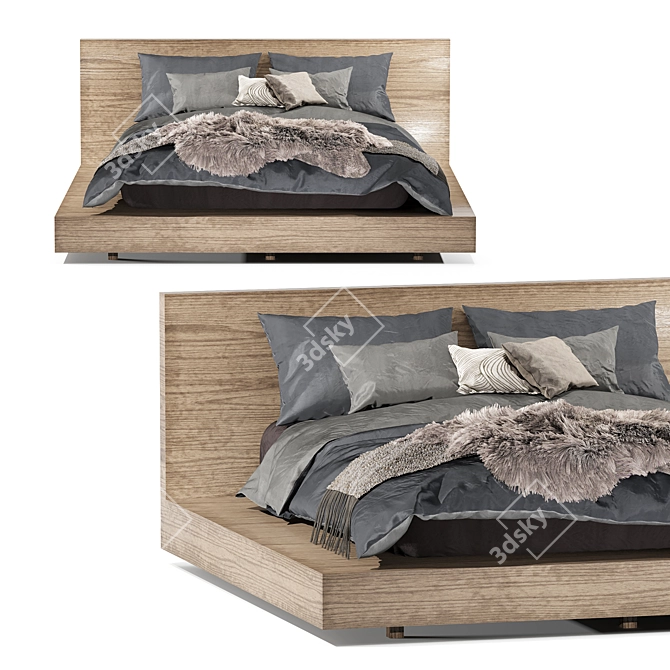 Mona Mostafavi Collection: Minotti Bed 3D model image 2