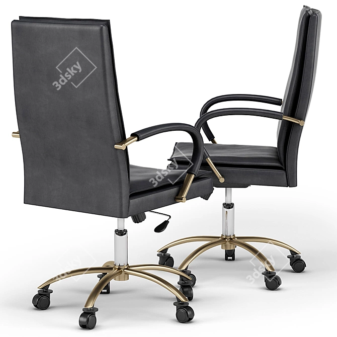 Elegant Modani Pandino Office Chair 3D model image 2