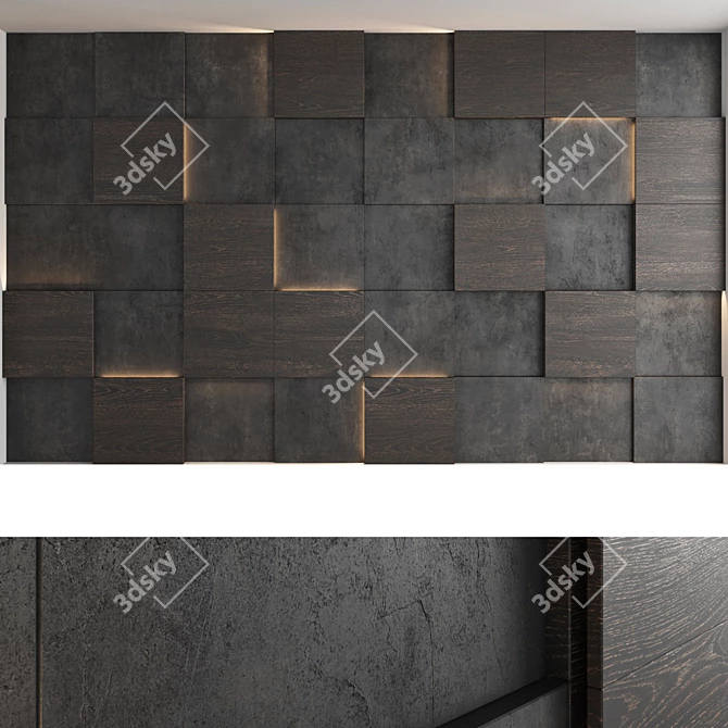  Decorative Panel Set 54 - Versatile 3D Wall Art 3D model image 5
