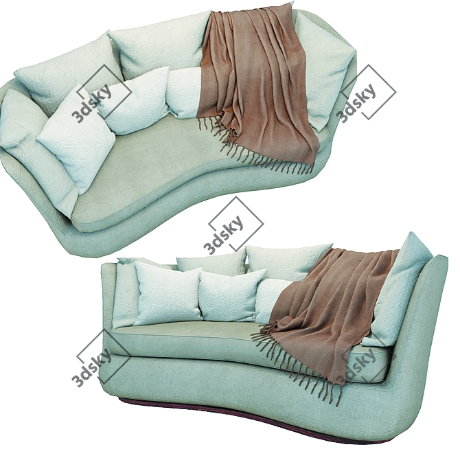 Apollo Modern Luxury Sofa 3D model image 2