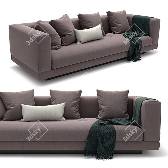 Modern Connery Minotti Sofa 3D model image 2