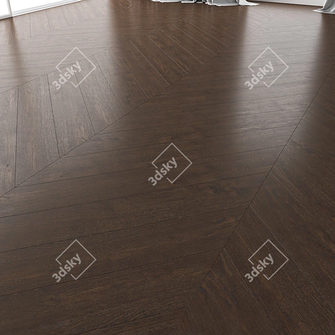 Premium Wood Flooring Set 3D model image 5