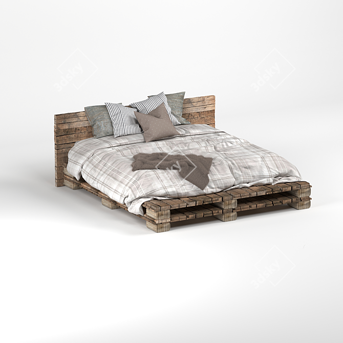 3D Bed Model Files Bundle 3D model image 2