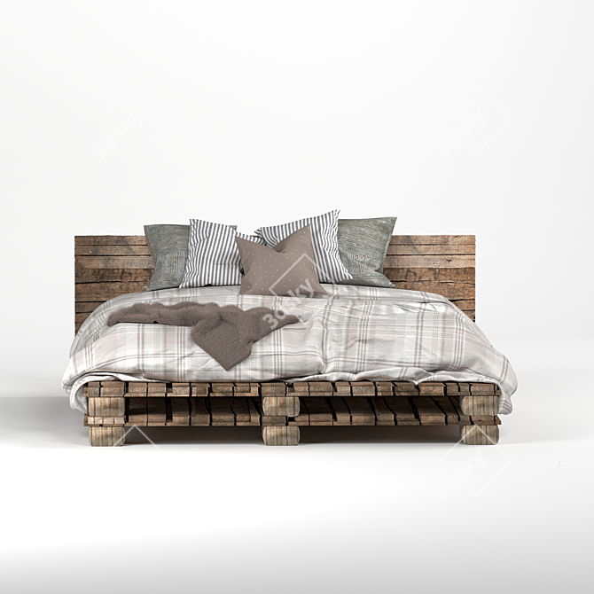 3D Bed Model Files Bundle 3D model image 3