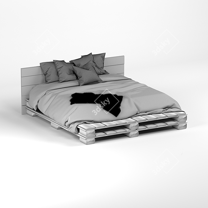 3D Bed Model Files Bundle 3D model image 4