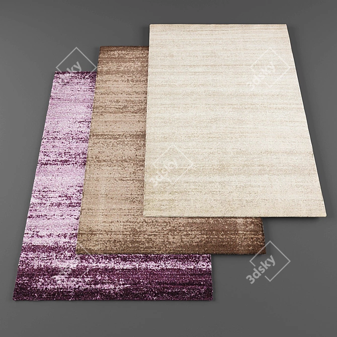  Texture Archive of 5 Rugs 3D model image 1