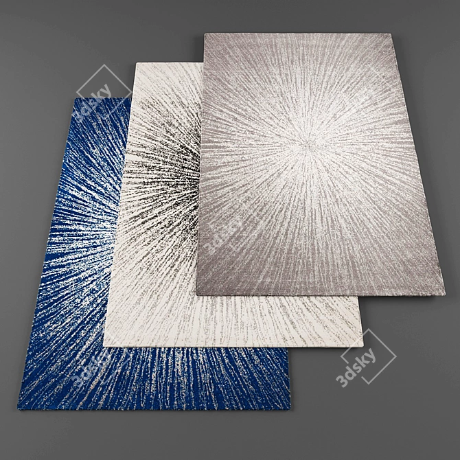 High Resolution Rugs Bundle- 4 Pieces 3D model image 1