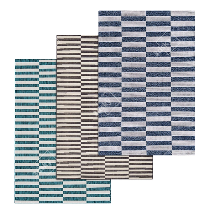 Title: Luxury Weave Carpet Set 3D model image 1