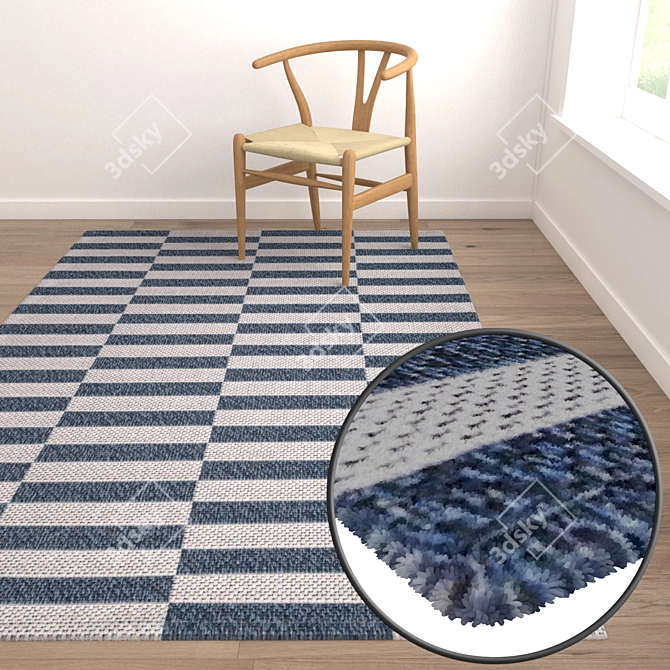 Title: Luxury Weave Carpet Set 3D model image 5