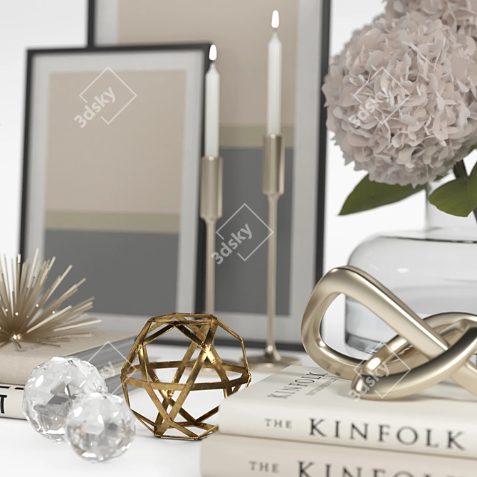 Elegant Decor Set 2016 3D model image 3