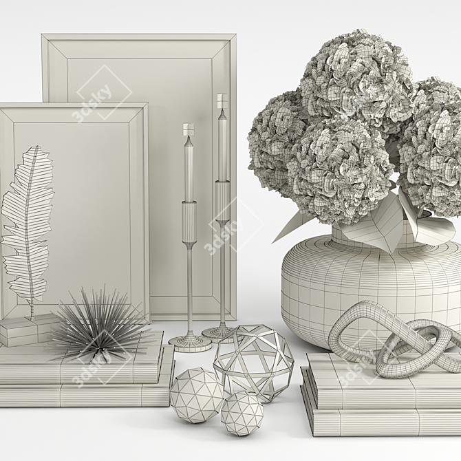 Elegant Decor Set 2016 3D model image 5